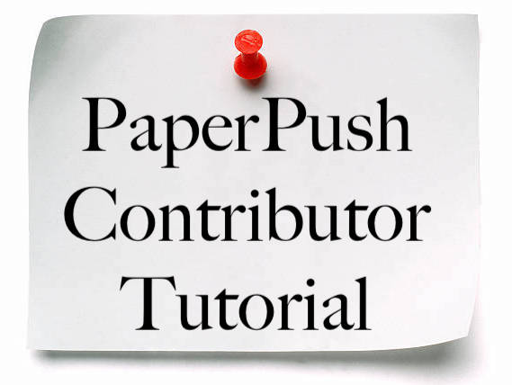 PaperPush Contributor Tutorial